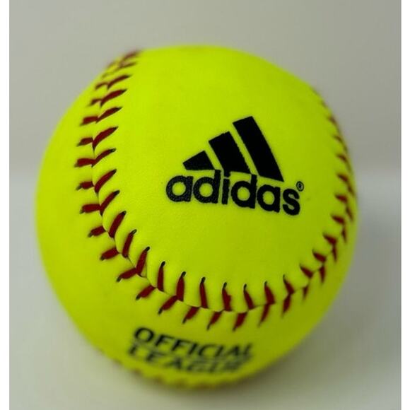Adidas Official League Jennie Finch Double‎ Signature Yellow Softball 12" - Picture 1 of 5